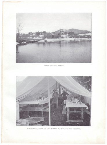 STUDENTS AND LOGGERS IN PERMANENT CAMP...

BOARDING HOUSE AT AXTON